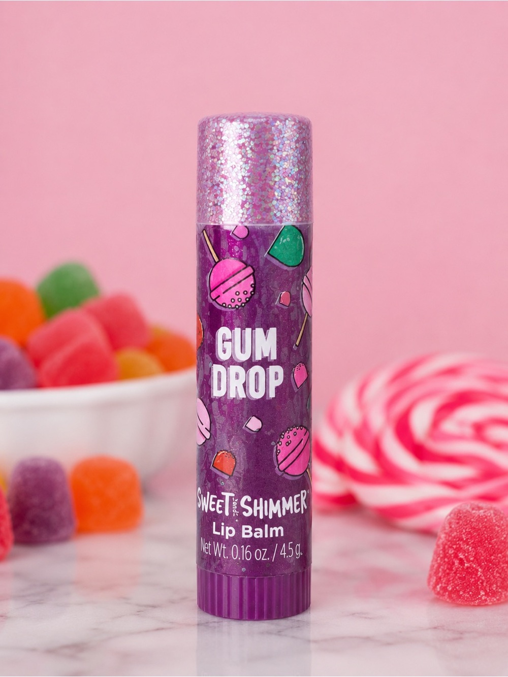Ulta Beauty Sweet & Shimmer Gum Drop Lip Balm 0.16 oz Glitter Candy NWT